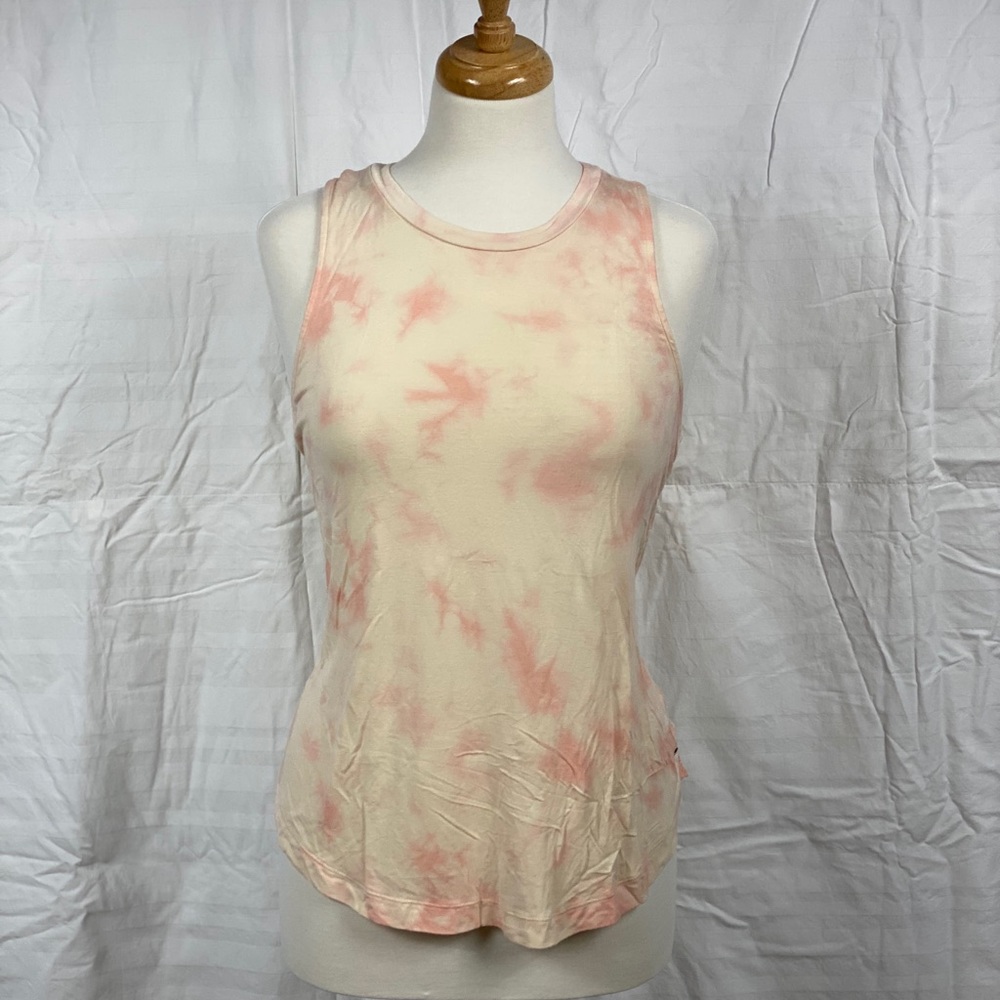 Yellow and Pink Tie-dye Tank Top